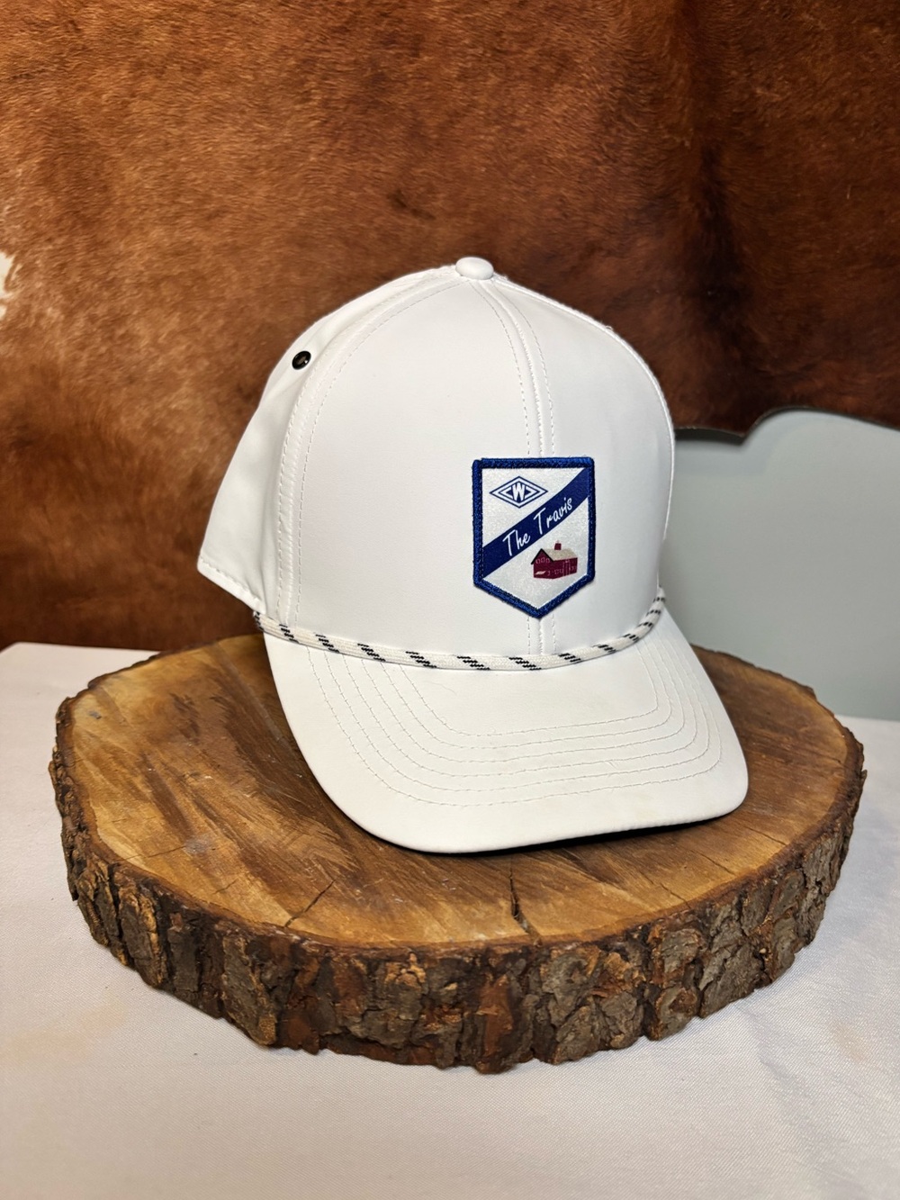 Imperial “The Travis” Performance Rope Hat | White Golf Snapback | Performance